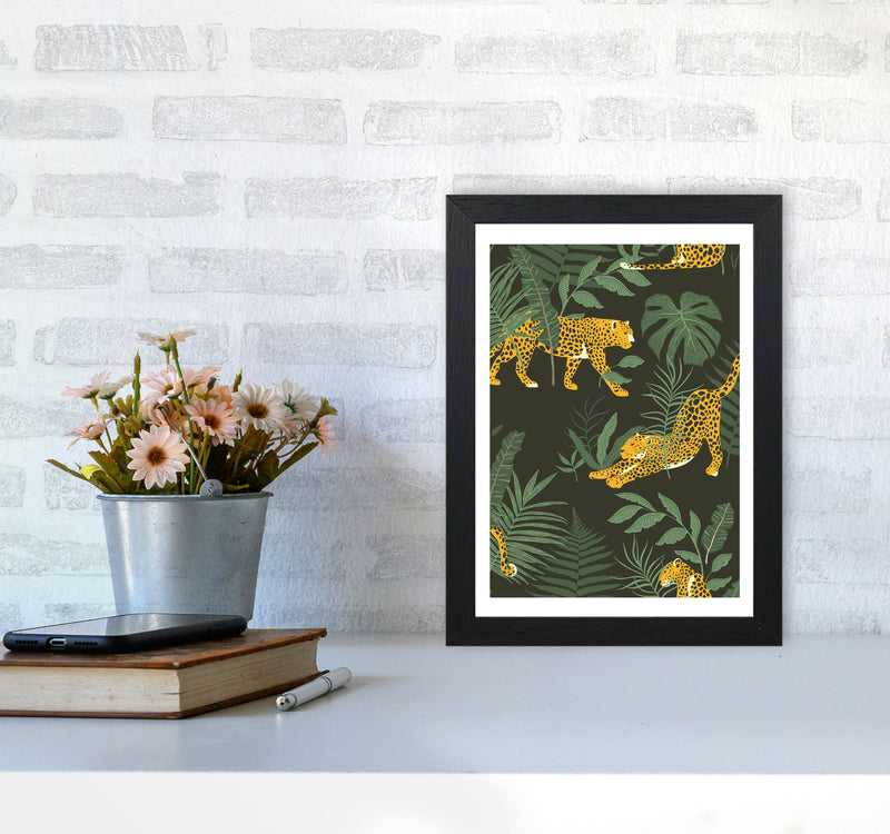 Wild Collection Cheetah Art Print by Pixy Paper A4 White Frame
