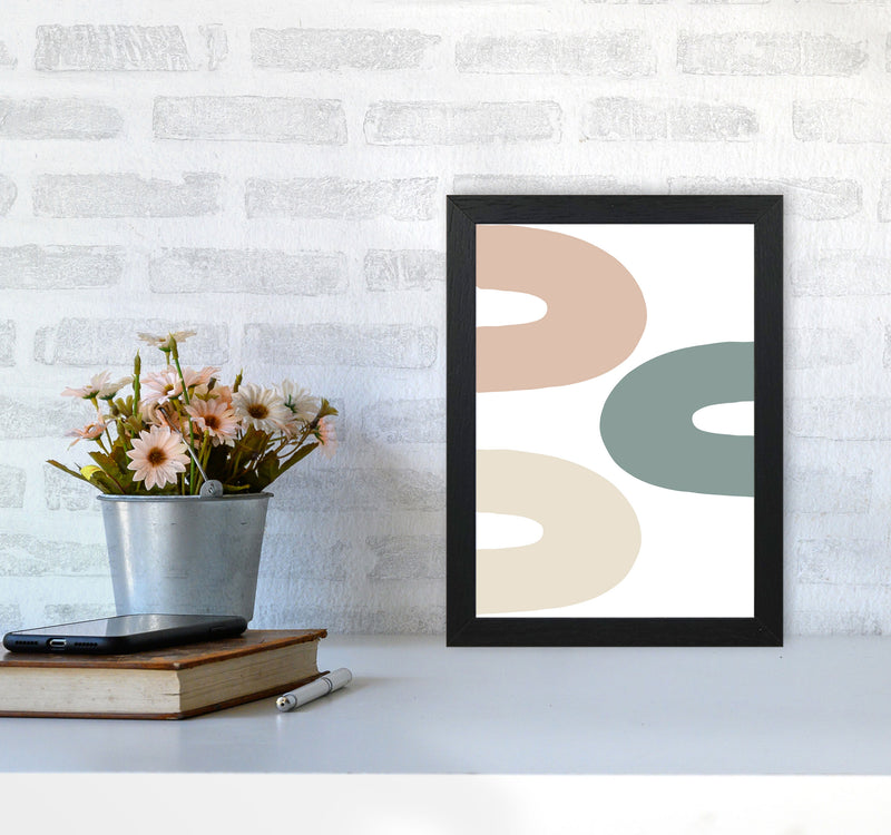 Inspired Three Rainbows Art Print by Pixy Paper A4 White Frame