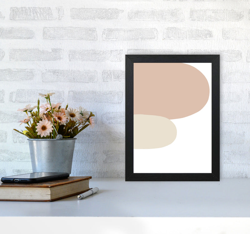 Inspired Side Stones Art Print by Pixy Paper A4 White Frame