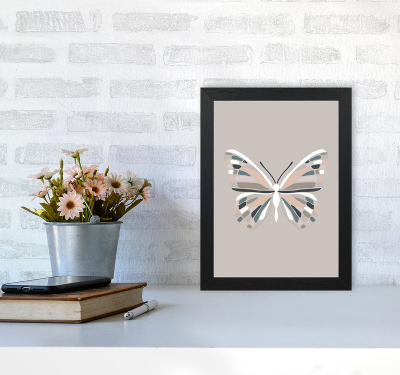 Inspired Butterfly Art Print by Pixy Paper A4 White Frame