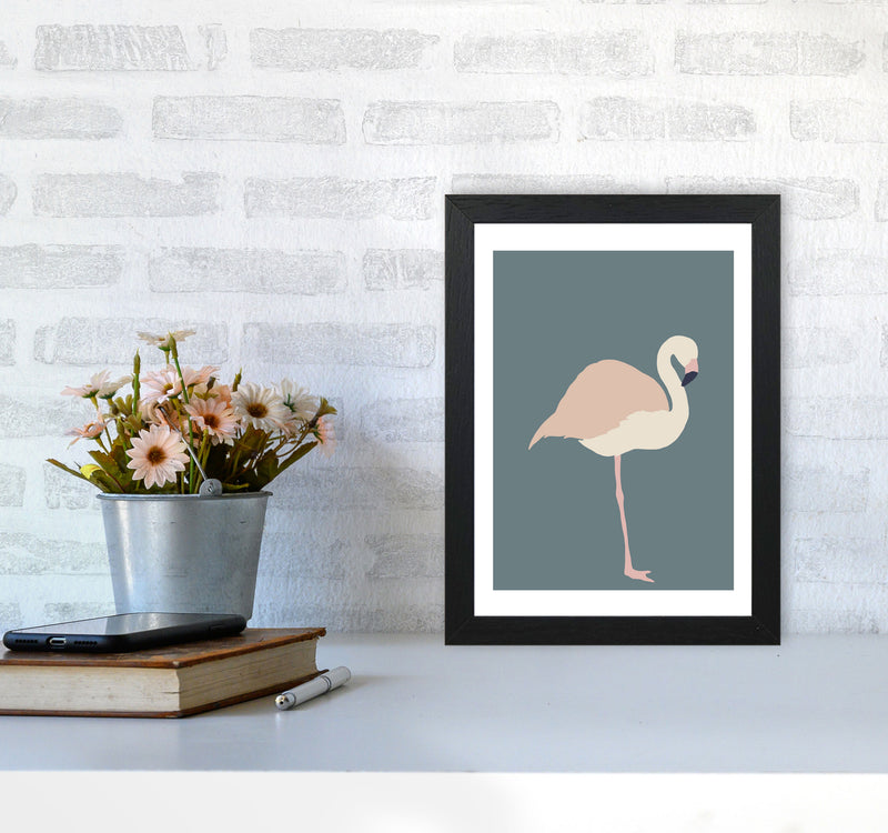 Inspired Flamingo Art Print by Pixy Paper A4 White Frame