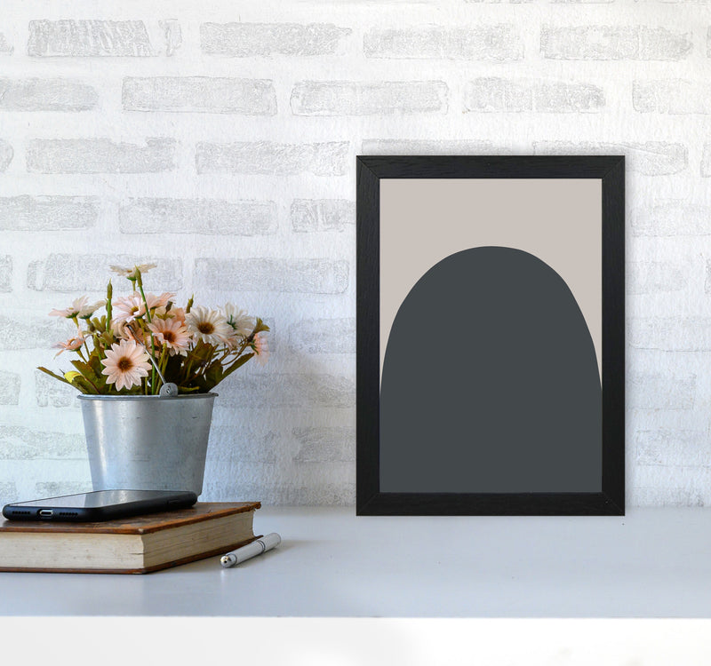 Inspired Off Black and Stone Hill Art Print by Pixy Paper A4 White Frame