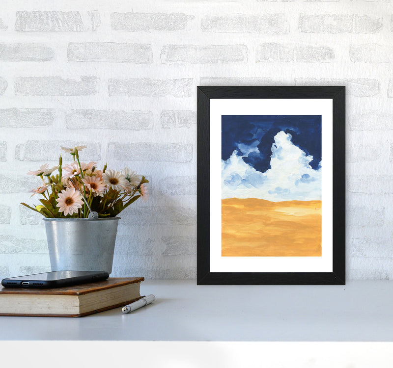 Horizon Abstract Clouds  Art Print by Pixy Paper A4 White Frame