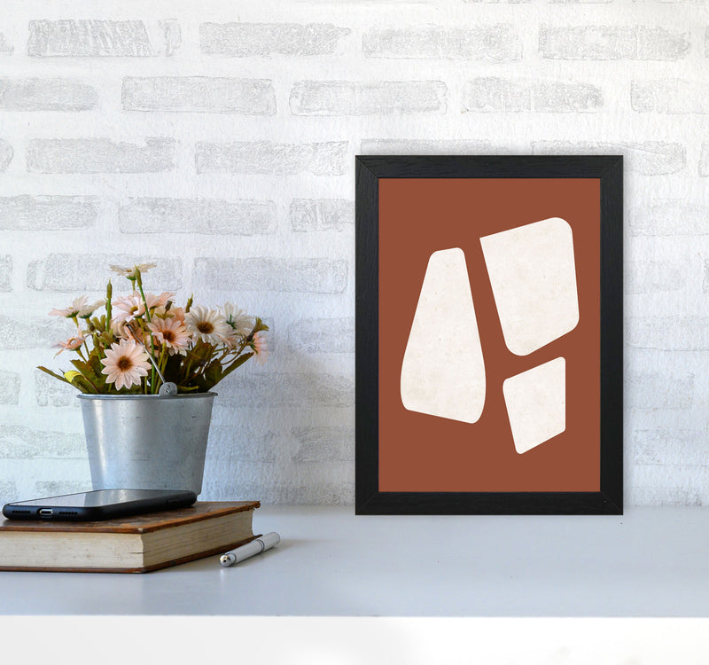 Autumn Luane abstract Art Print by Pixy Paper A4 White Frame