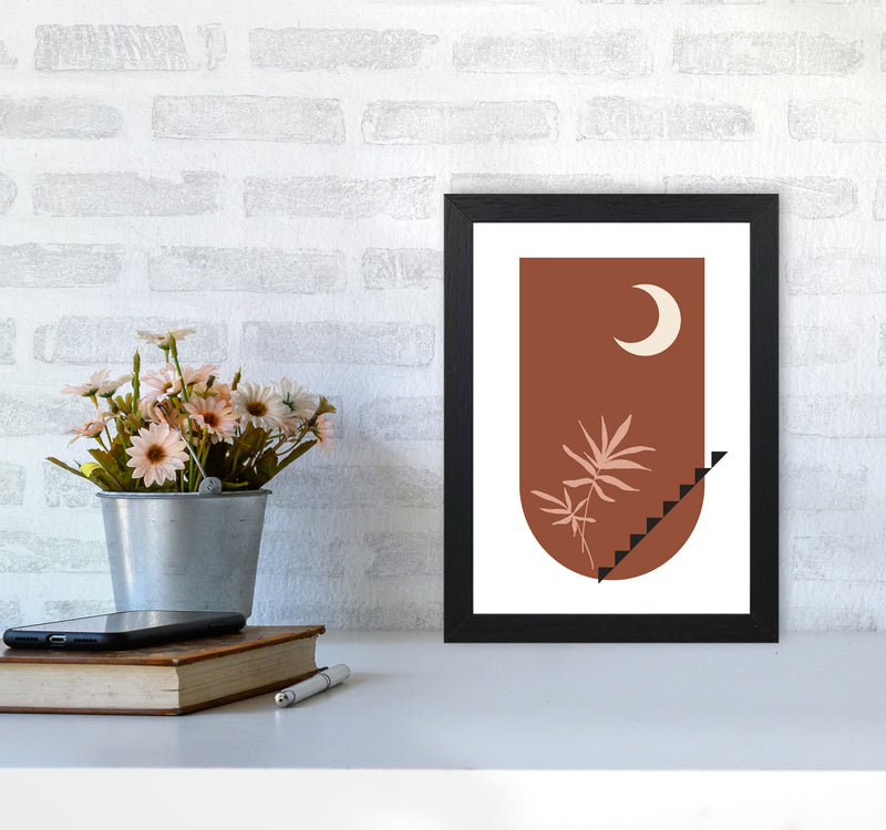 Autumn Willow abstract Art Print by Pixy Paper A4 White Frame
