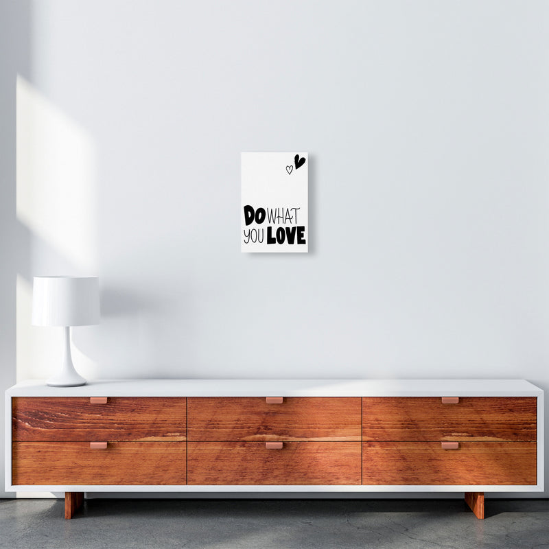 Do What You Love Framed Typography Wall Art Print A4 Canvas