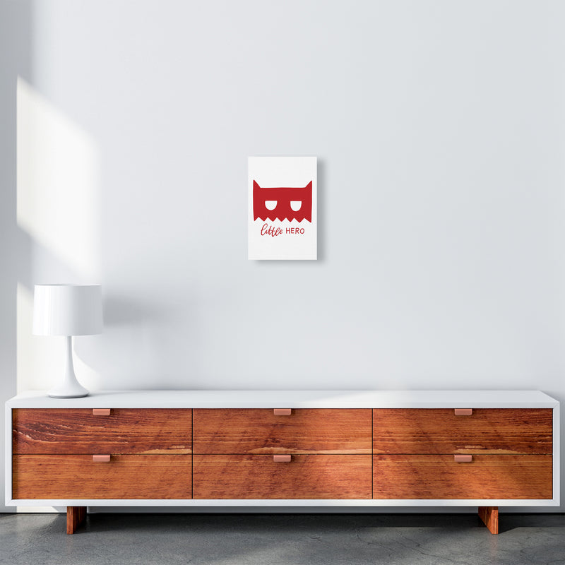 Little Hero Mask Red Super Scandi  Art Print by Pixy Paper A4 Canvas