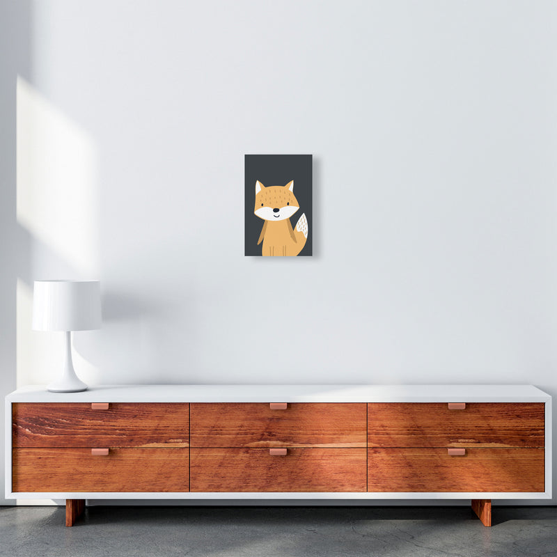 Fox Neutral kids Art Print by Pixy Paper A4 Canvas