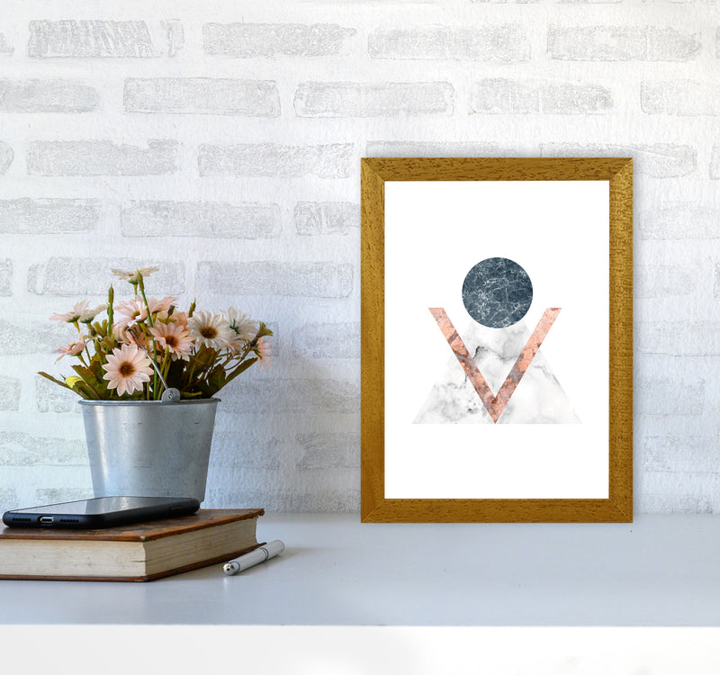 Marble Triangle Abstract Modern Print A4 Print Only
