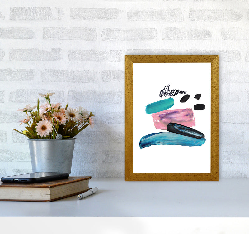 Pink And Teal Abstract Artboard Modern Print A4 Print Only