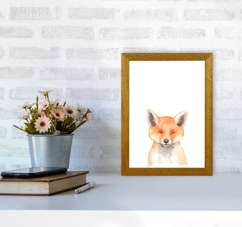 Forest Friends, Cute Fox Modern Print Animal Art Print A4 Print Only