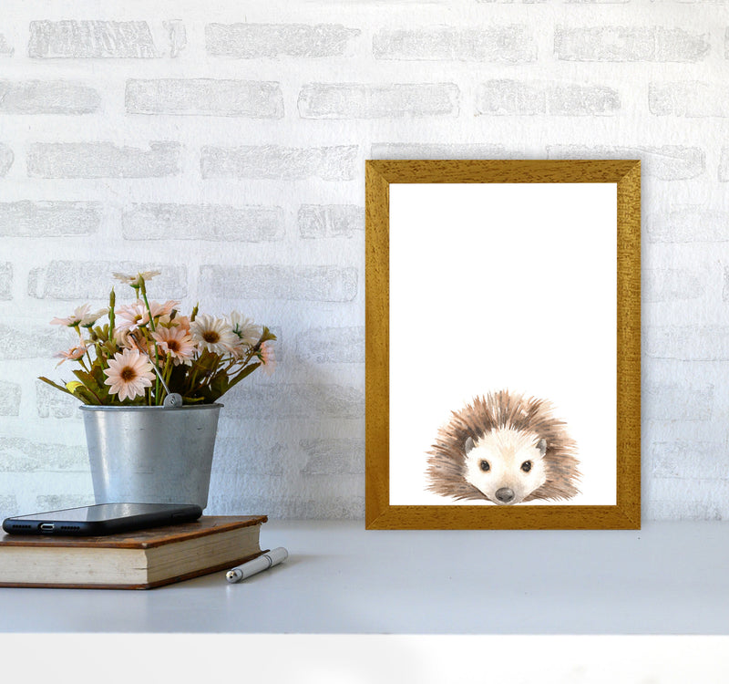 Forest Friends, Cute Hedgehog Modern Print Animal Art Print A4 Print Only