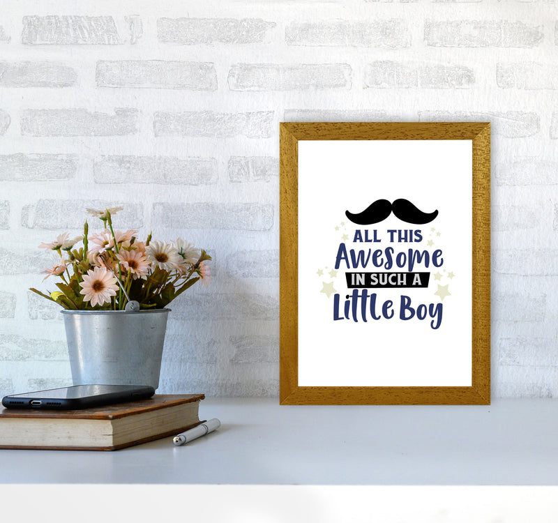 All This Awesome In Such A Little Boy Print, Nursey Wall Art Poster A4 Print Only