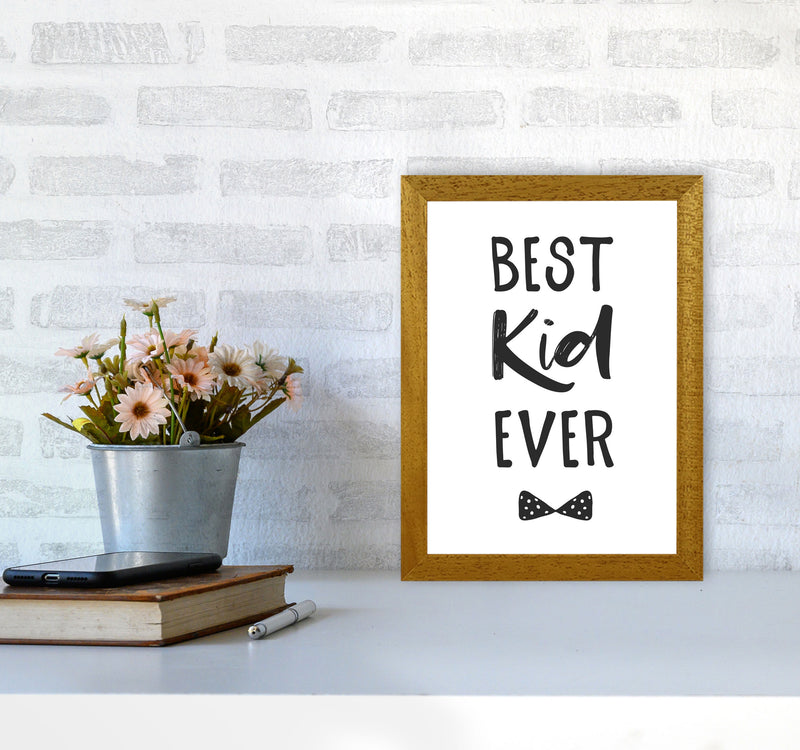 Best Kid Ever Black Framed Nursey Wall Art Print A4 Print Only