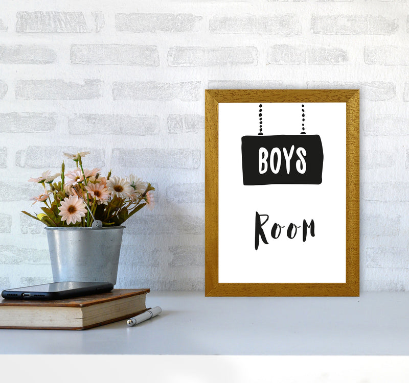 Boys Room Black Framed Nursey Wall Art Print A4 Print Only