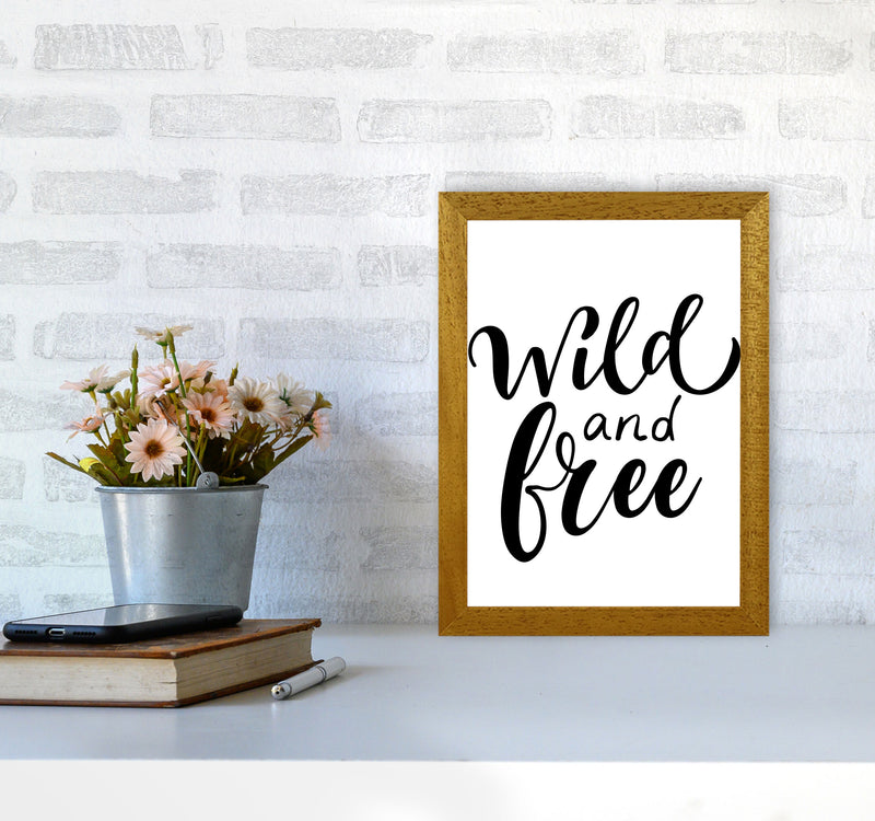 Wild And Free Modern Print A4 Print Only