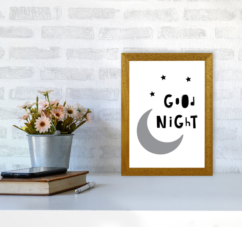 Good Night Moon Framed Nursey Wall Art Print A4 Print Only