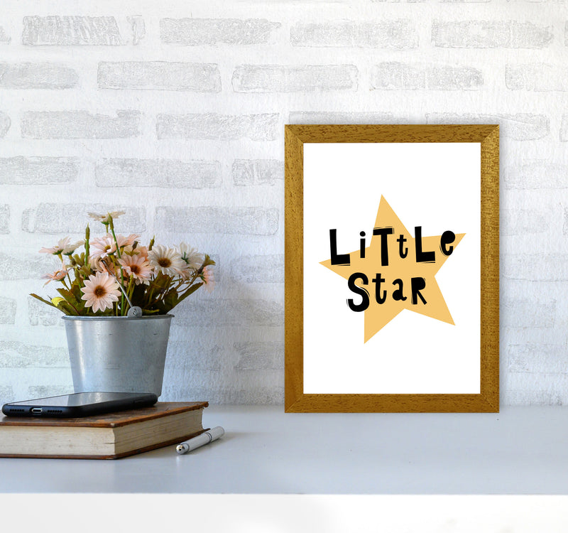 Little Star Scandi Framed Typography Wall Art Print A4 Print Only