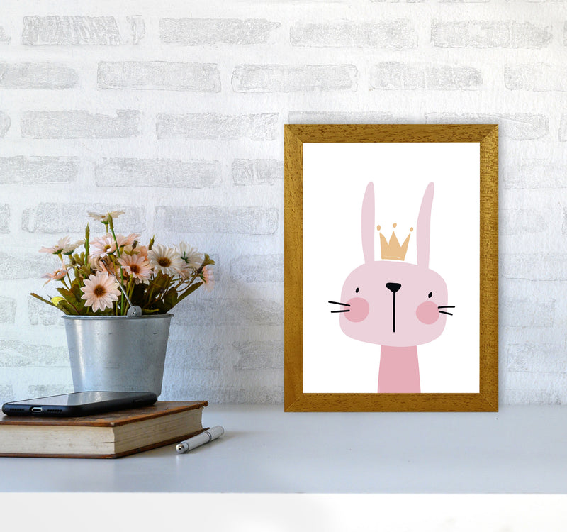 Pink Bunny Modern Print Animal Art Print A4 Print Only