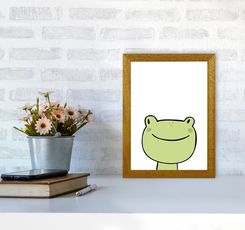 Scandi Frog Framed Nursey Wall Art Print A4 Print Only