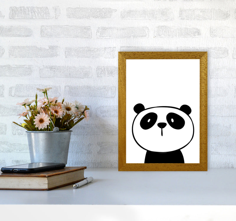 Scandi Panda Framed Nursey Wall Art Print A4 Print Only