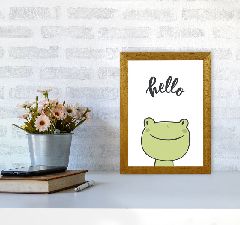Hello Frog Modern Print Animal Art Print A4 Print Only