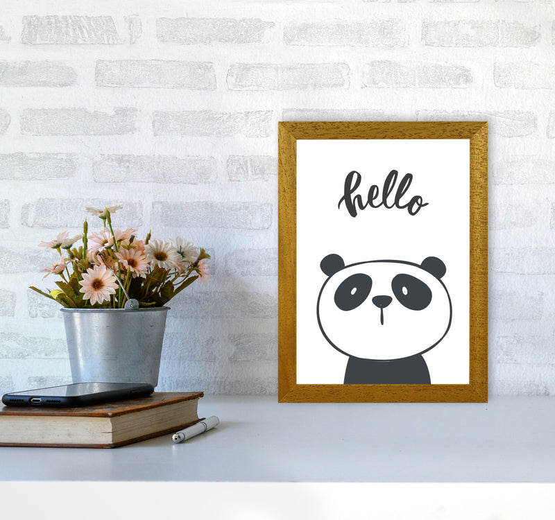 Hello Panda Modern Print Animal Art Print A4 Print Only