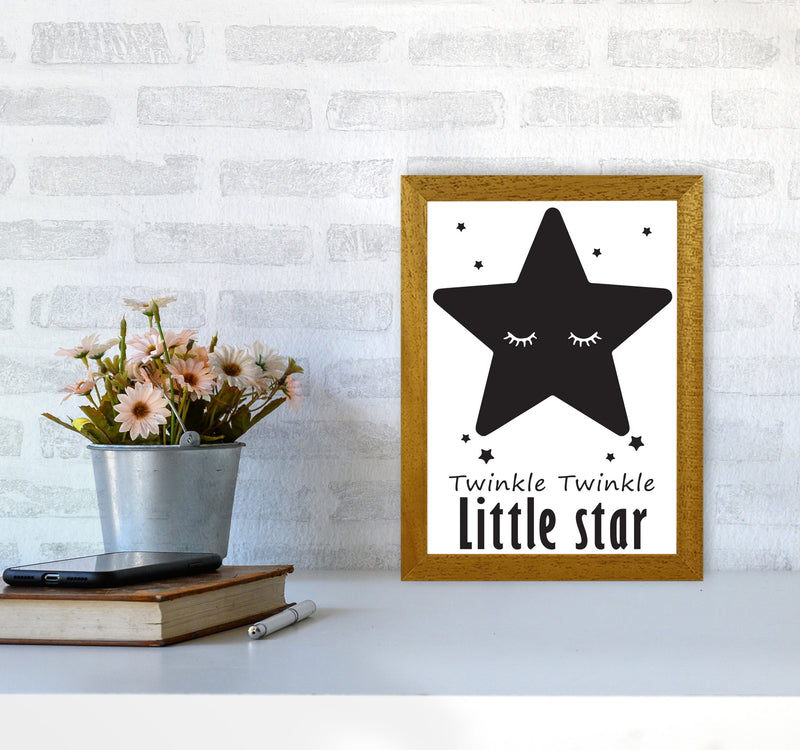 Twinkle Twinkle Little Star Framed Nursey Wall Art Print A4 Print Only