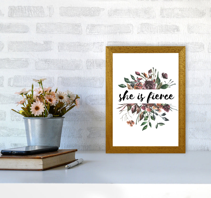 She Is Fierce Mixed Floral Modern Print A4 Print Only