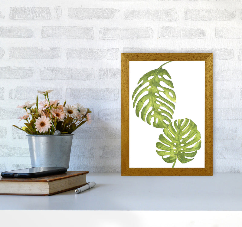 Monstera Leaf Modern Print, Framed Botanical & Nature Art Print A4 Print Only