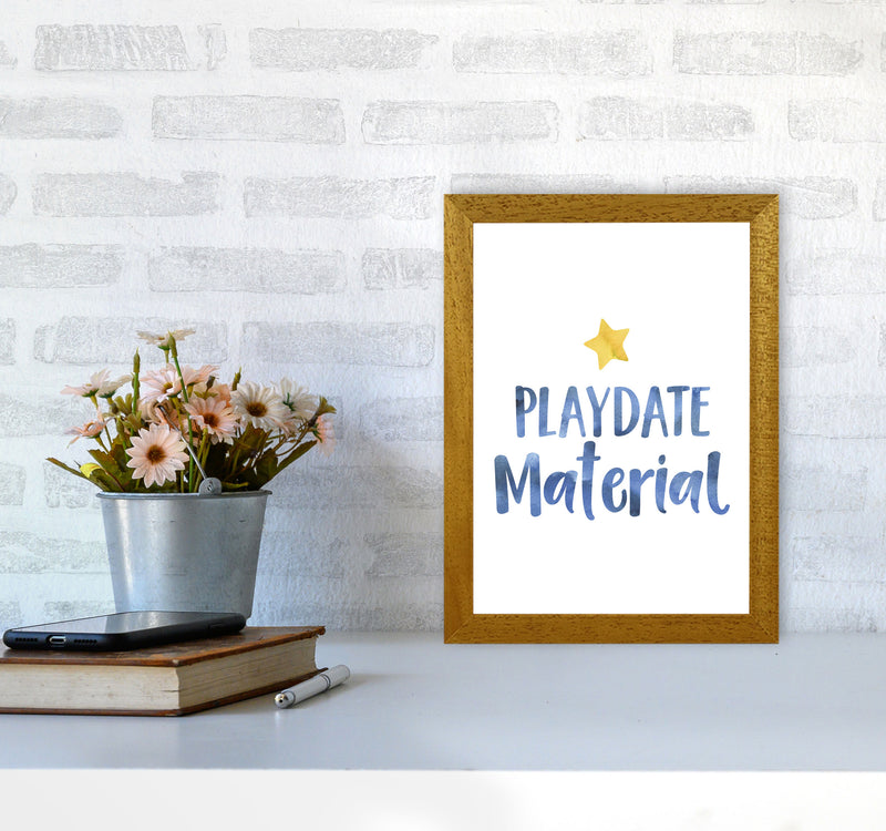 Playdate Material Watercolour Modern Print A4 Print Only