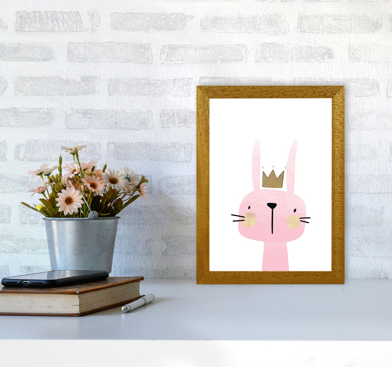 Scandi Bunny Watercolour Framed Nursey Wall Art Print A4 Print Only