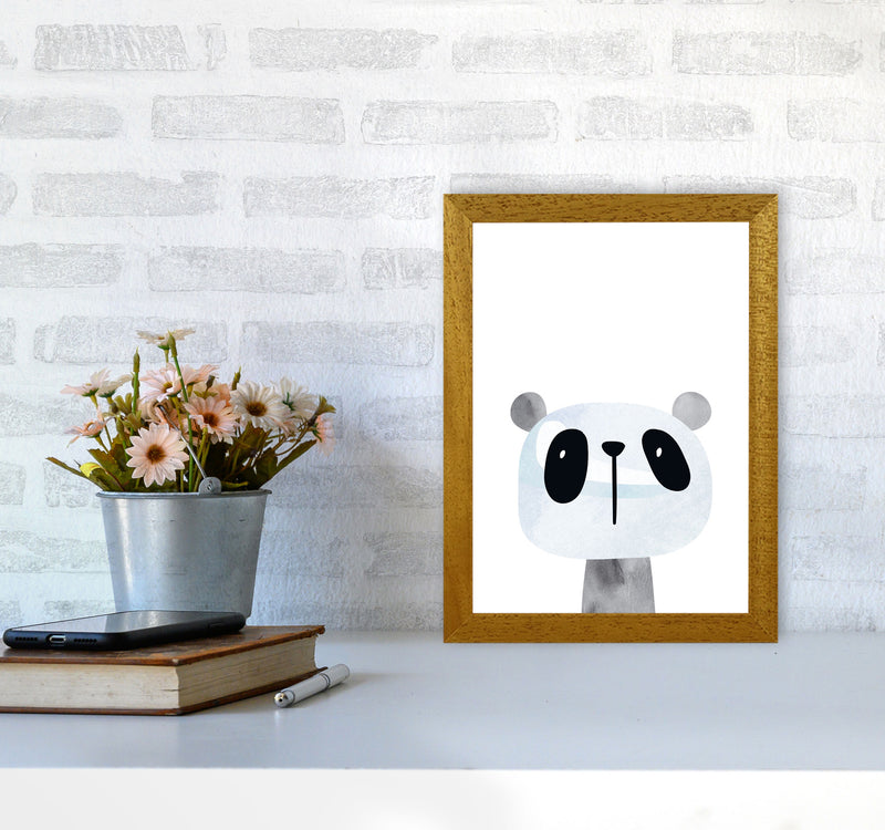 Scandi Panda Watercolour Framed Nursey Wall Art Print A4 Print Only
