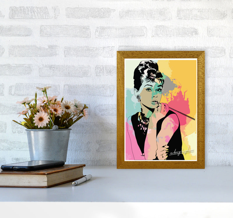 Audrey Hepburn In Colour Modern Print A4 Print Only