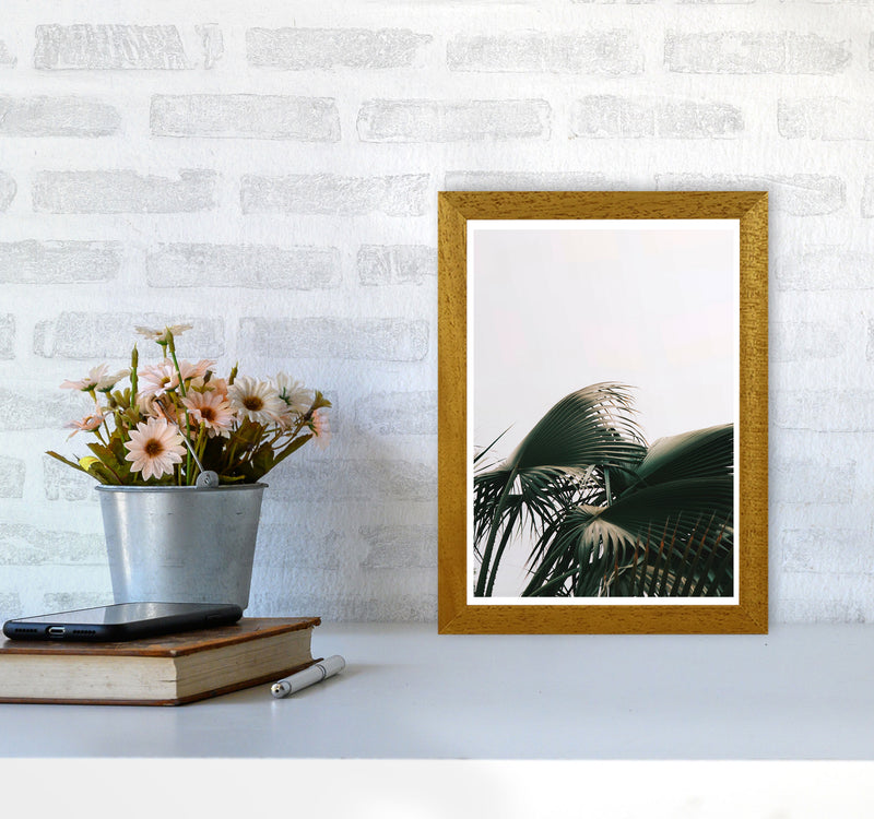 Bushy Palm Leaves Modern Print, Framed Botanical & Nature Art Print A4 Print Only