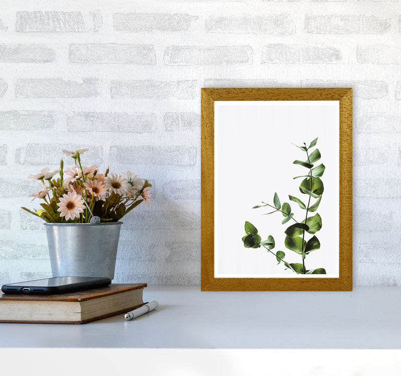 Elegant Green Plant Modern Print, Framed Botanical & Nature Art Print A4 Print Only