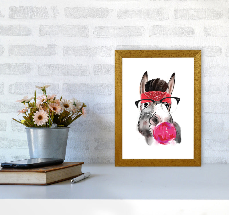 Gangster Donkey Modern Print Animal Art Print A4 Print Only