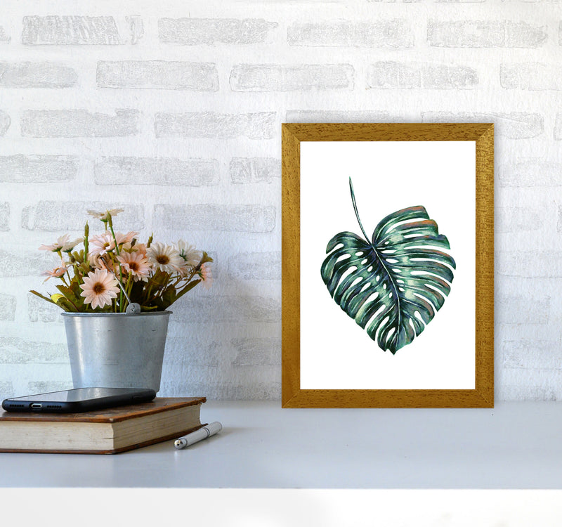 Monstera Leaf Full Modern Print, Framed Botanical & Nature Art Print A4 Print Only