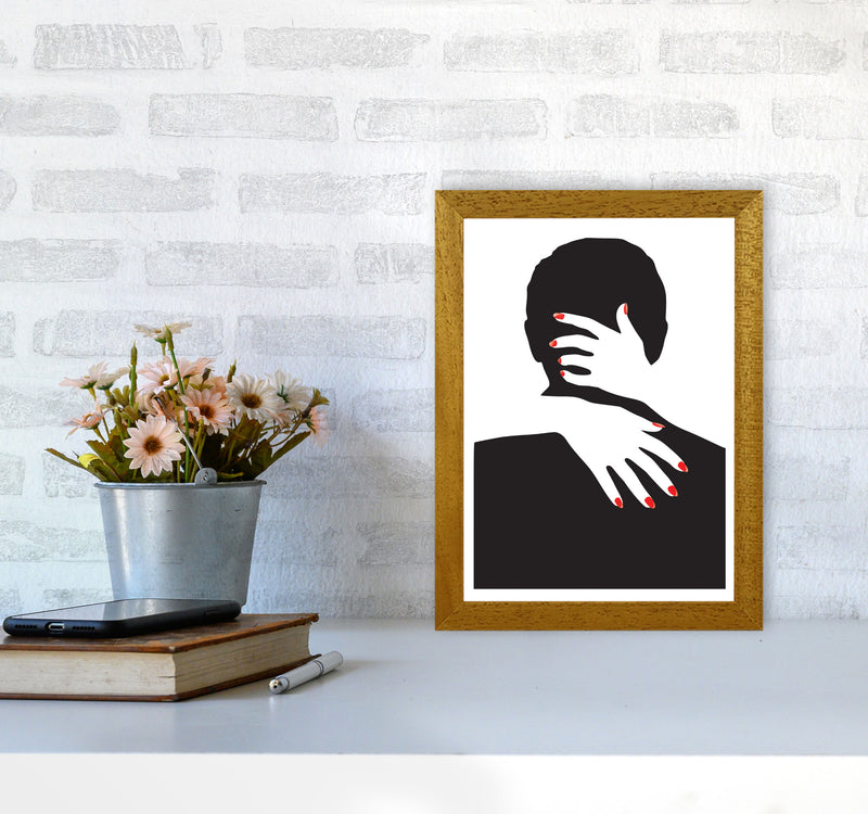 Abstract Man And Hands Modern Print A4 Print Only