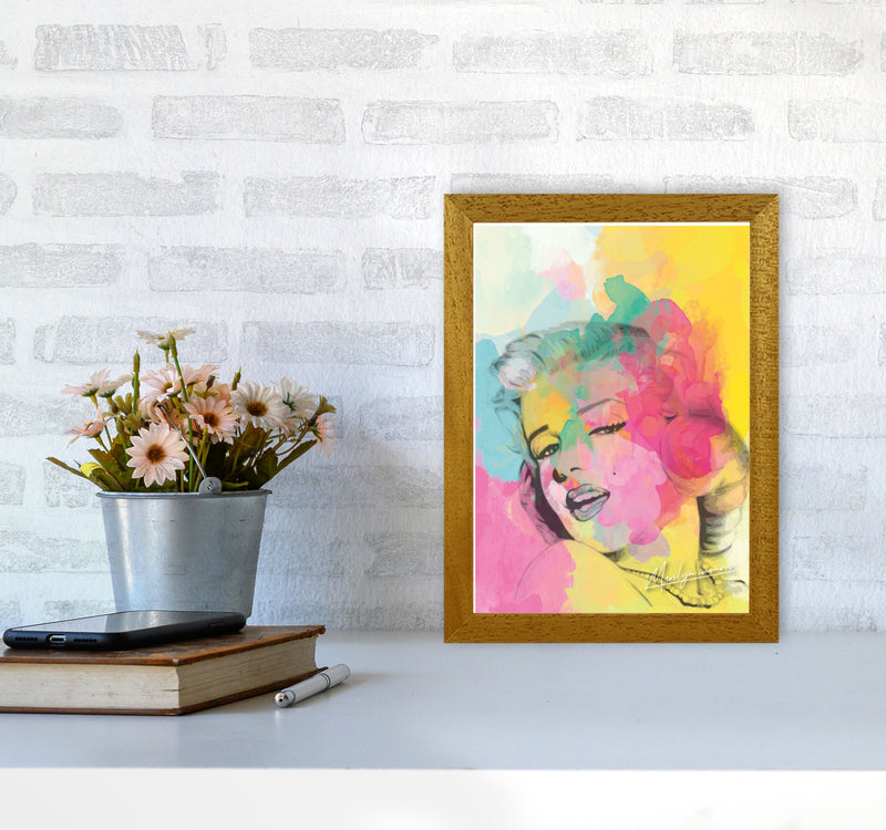Marilyn Monroe In Colour Modern Print A4 Print Only