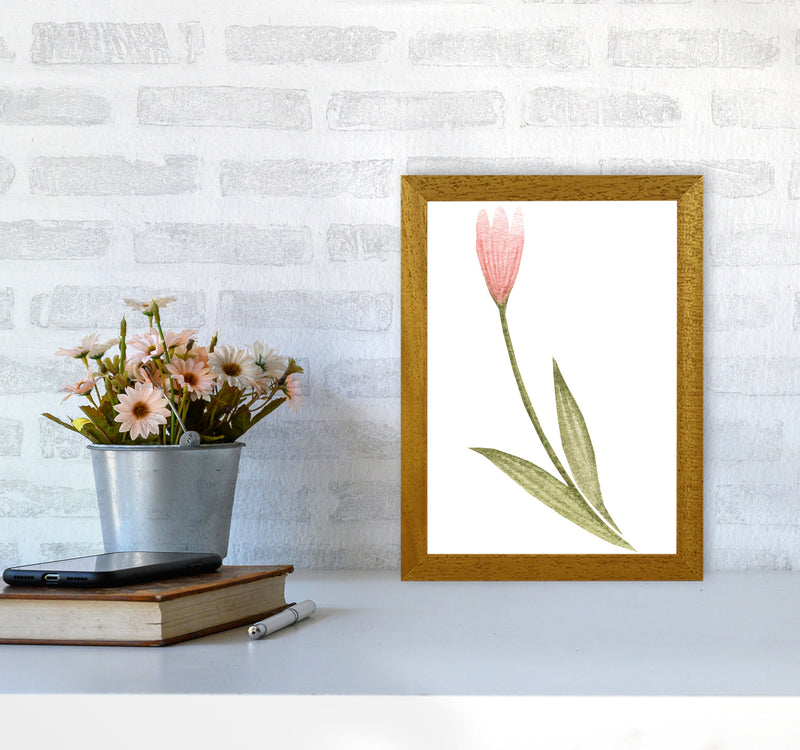 Pink Watercolour Flower 3 Modern Print A4 Print Only