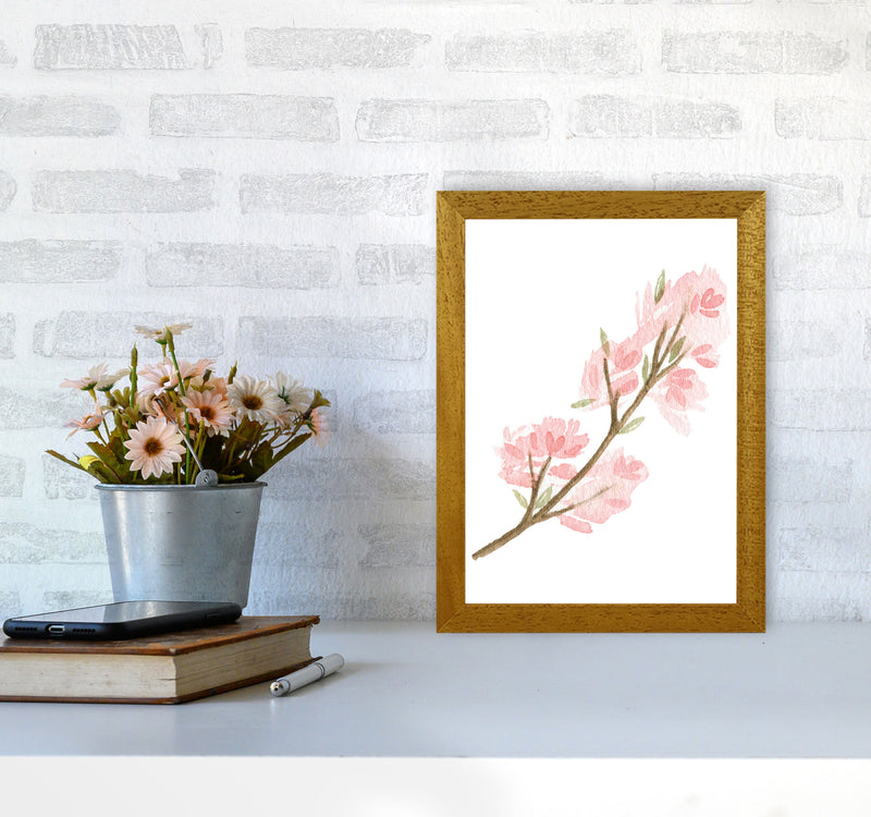Pink Watercolour Flower 4 Modern Print A4 Print Only