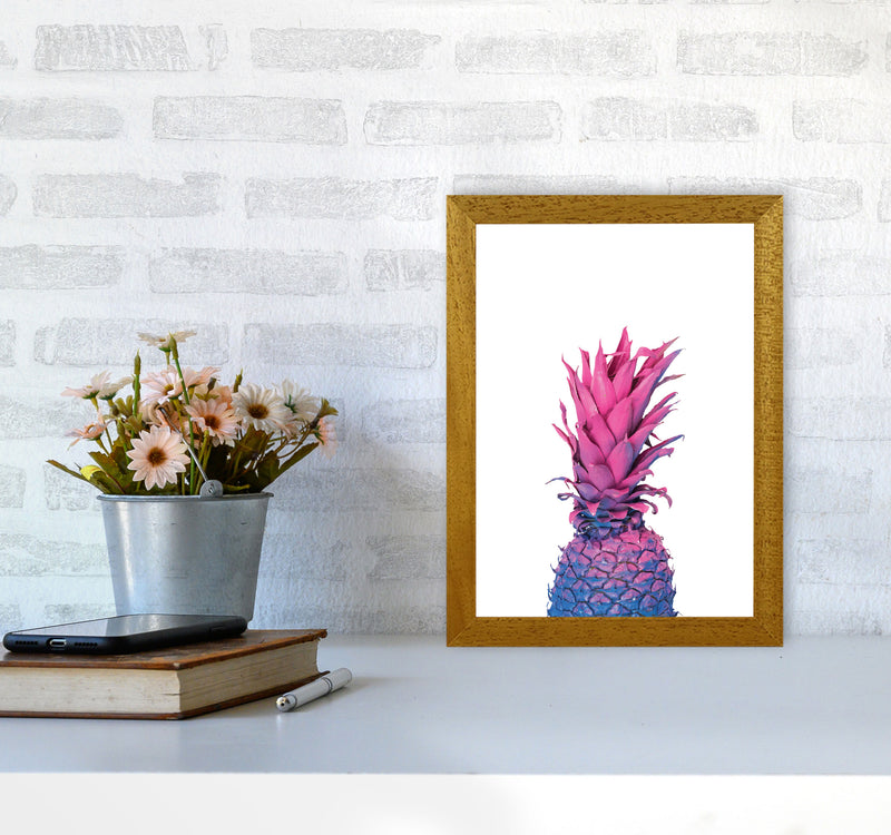 Purple And Blue Pineapple Modern Print A4 Print Only