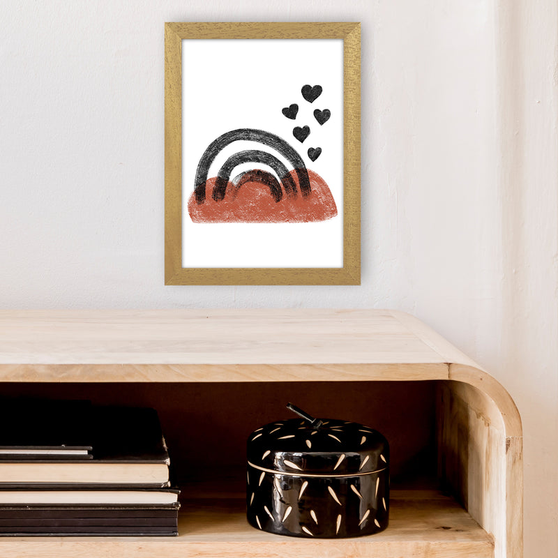 Dalia Chalk Black Rainbow  Art Print by Pixy Paper A4 Print Only