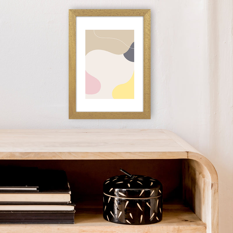 Mila Pink Abstract N24  Art Print by Pixy Paper A4 Print Only