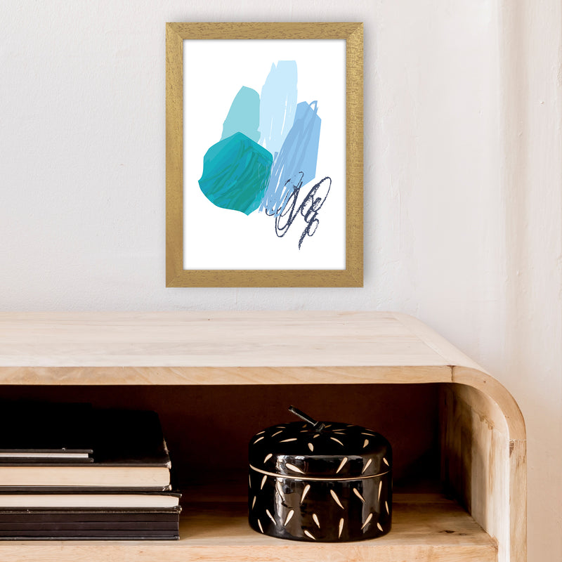 Blue Palette Drawings  Art Print by Pixy Paper A4 Print Only