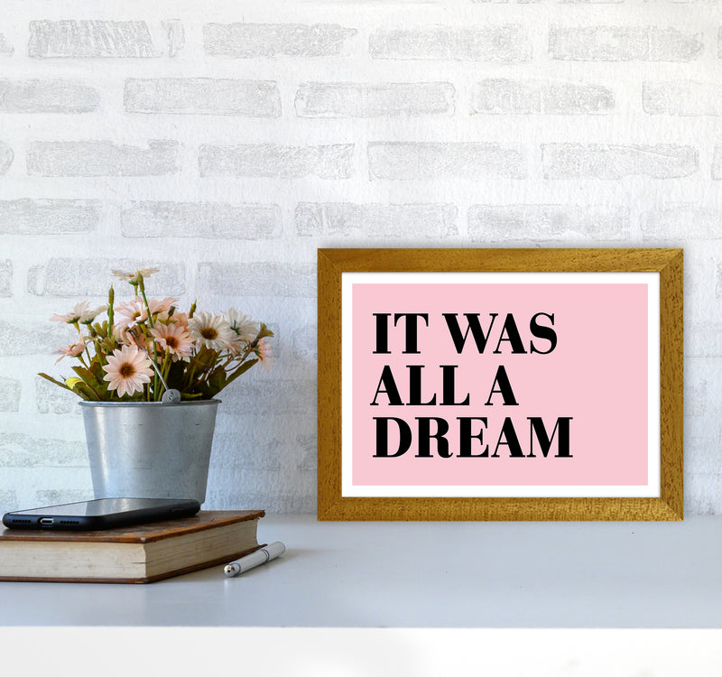 It Was All A Dream Neon Funk  Art Print by Pixy Paper A4 Print Only