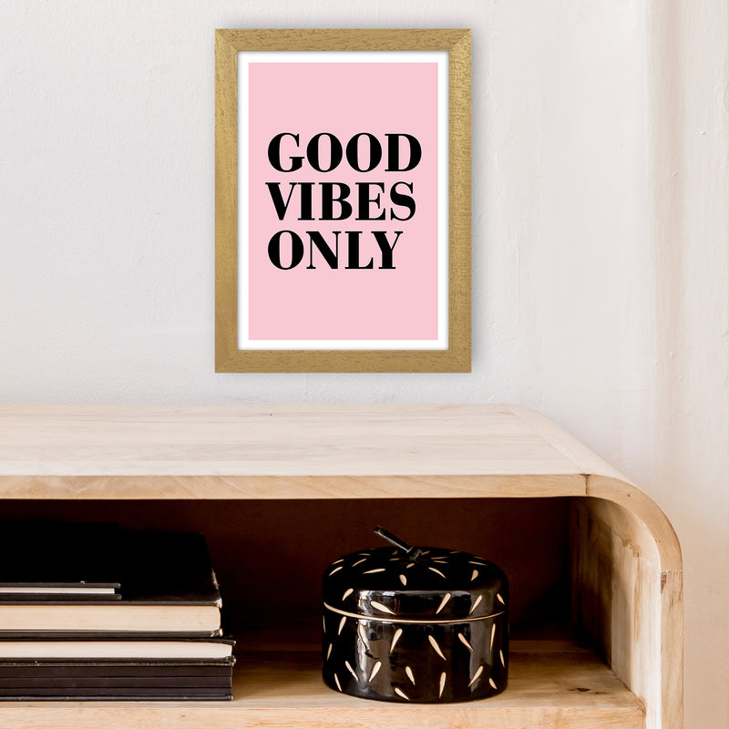 Good Vibes Only Neon Funk  Art Print by Pixy Paper A4 Print Only