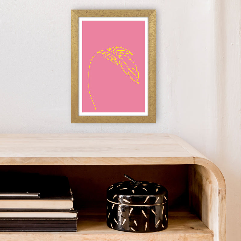 Plant Pink Neon Funk  Art Print by Pixy Paper A4 Print Only