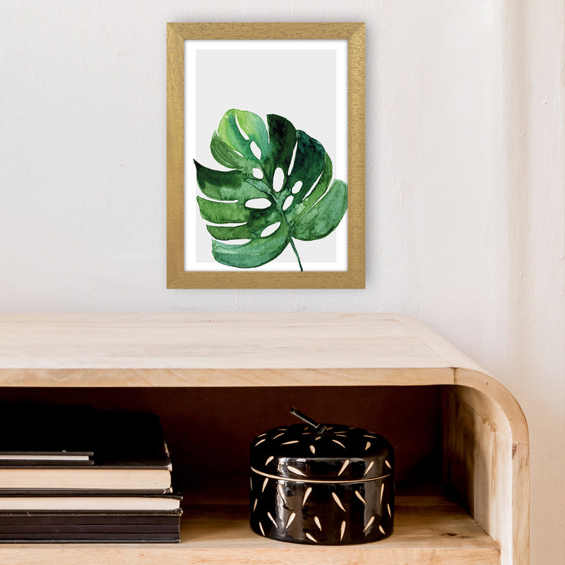 Leaf With Grey Back Exotic  Art Print by Pixy Paper A4 Print Only